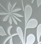 particolare 2 del vetro decorato cod. 106