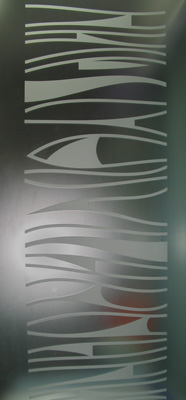 Decorazione artistica cod. 38Sabbiata su Satinato