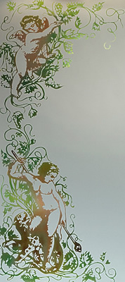 Decorazione artistica cod. 26Colorata su Satinato