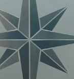 particolare 2 del vetro decorato cod. 24