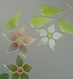 particolare 2 del vetro decorato cod. 10
