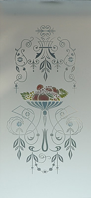 Decorazione artistica cod. 14Colore/Incolore su Satinato Mate