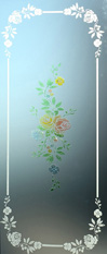 Decorazione artistica del vetro: Colorata su Satinato