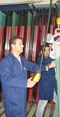 molatura e filo lucido, fasi di lavorazione